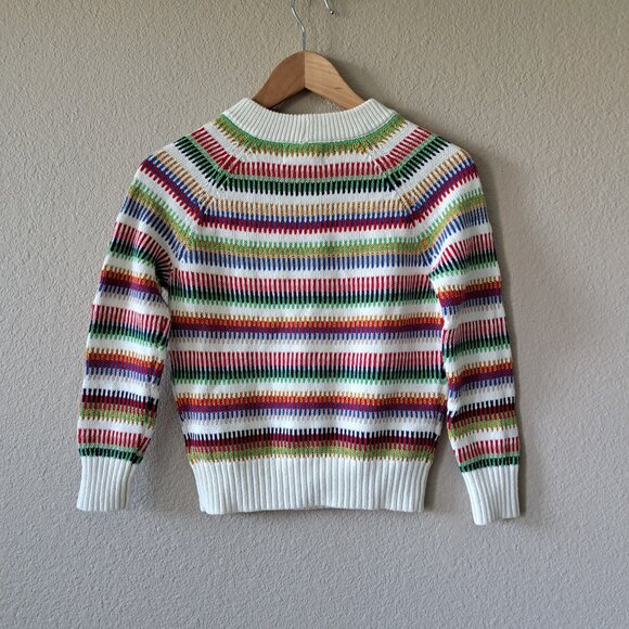 ❤️J. Crew "The Reeds" Modern Preppy Multicolor Striped Knit Sweater XXS - Picture 10 of 10